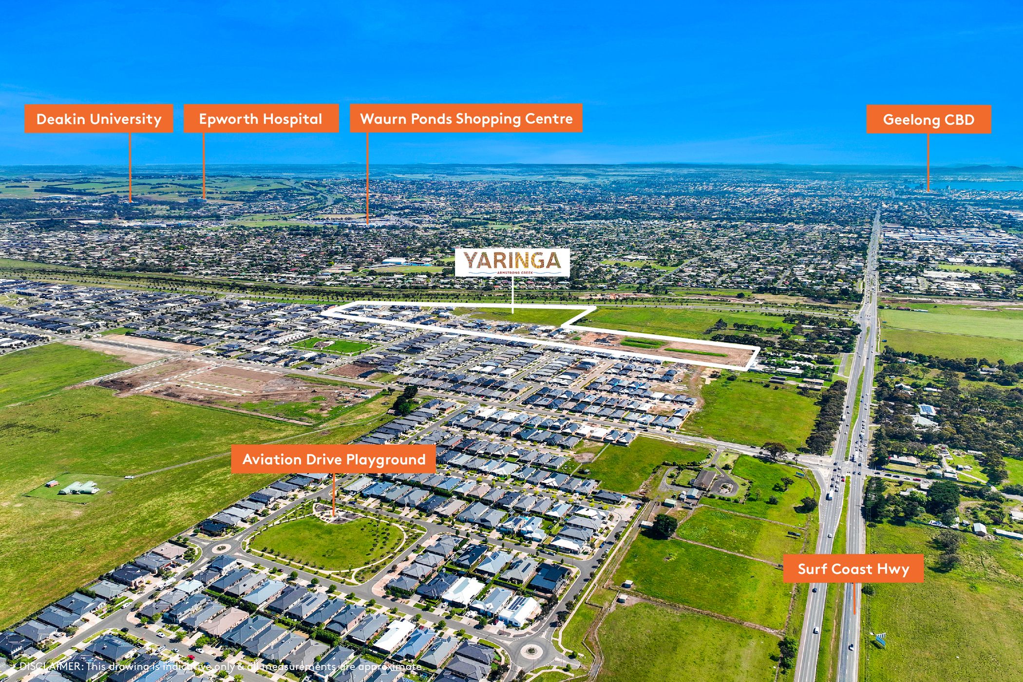 Yaringa Armstrong Creek Estate - Mount Duneed Aerial