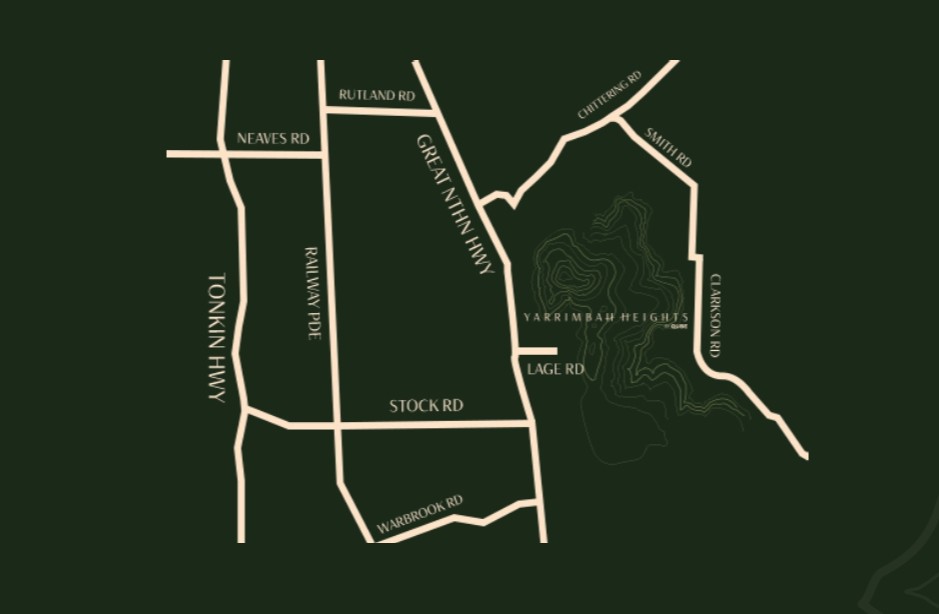 Yarrimbah Heights Estate - Bullsbrook Location Map
