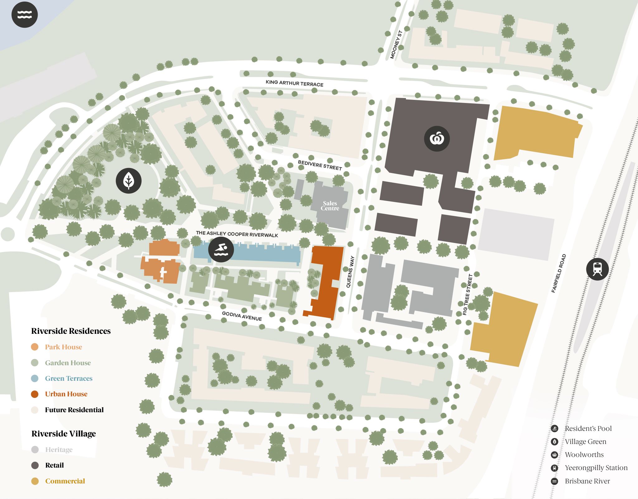 Yeerongpilly Green Riverside Townhomes - Yeerongpilly Location Map