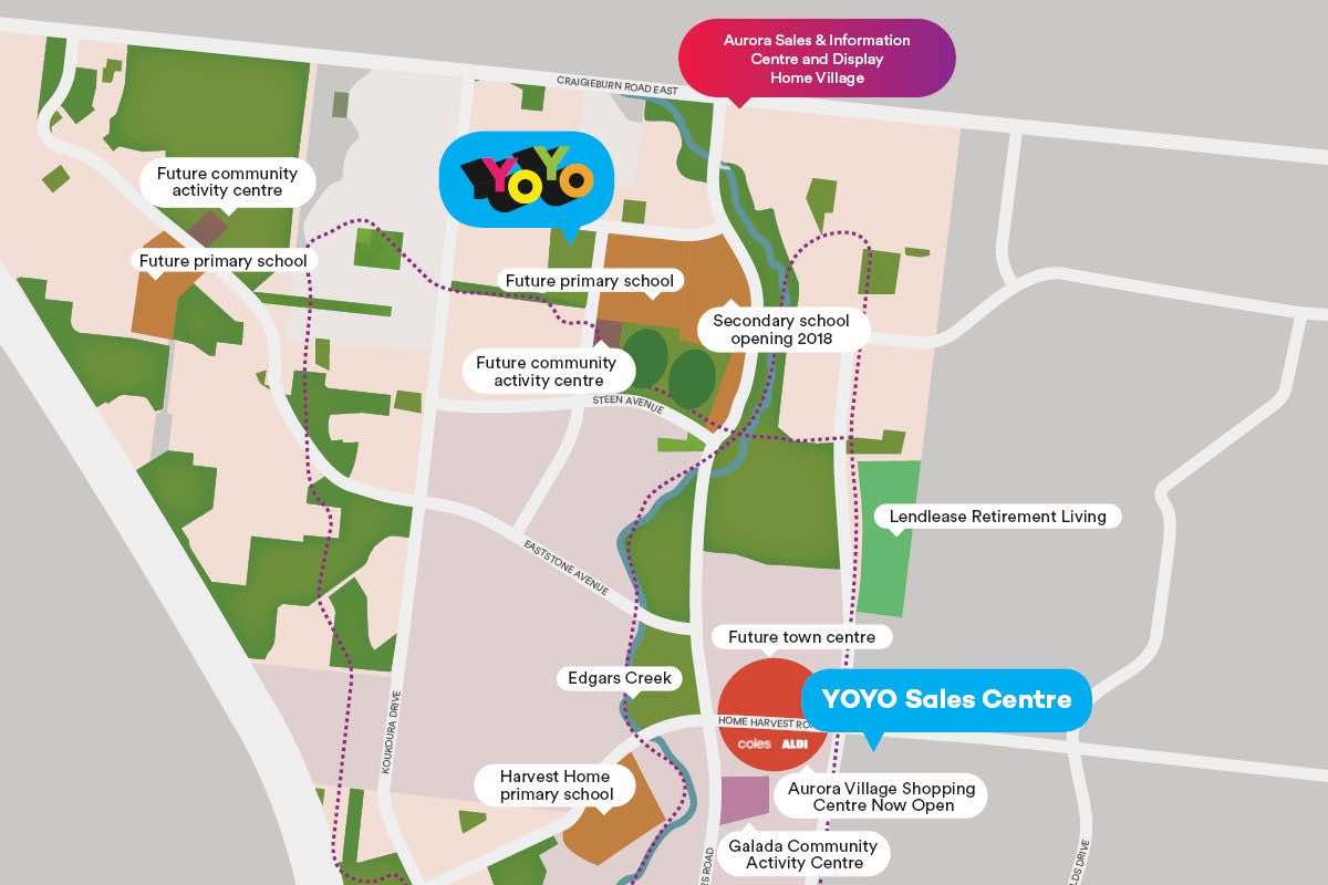 YoYo at Aurora Estate - Wollert Location map