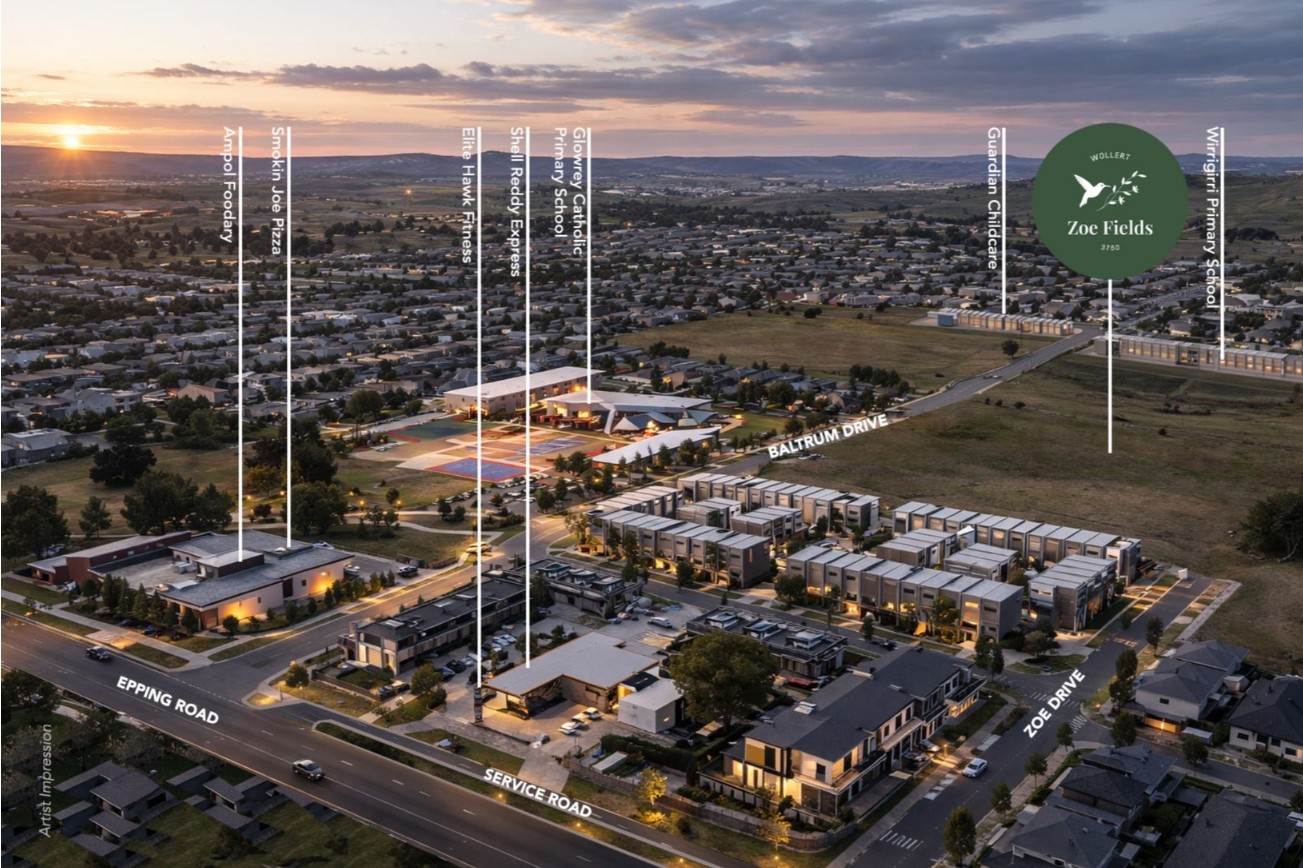 Zoe Fields Estate - Wollert Aerial