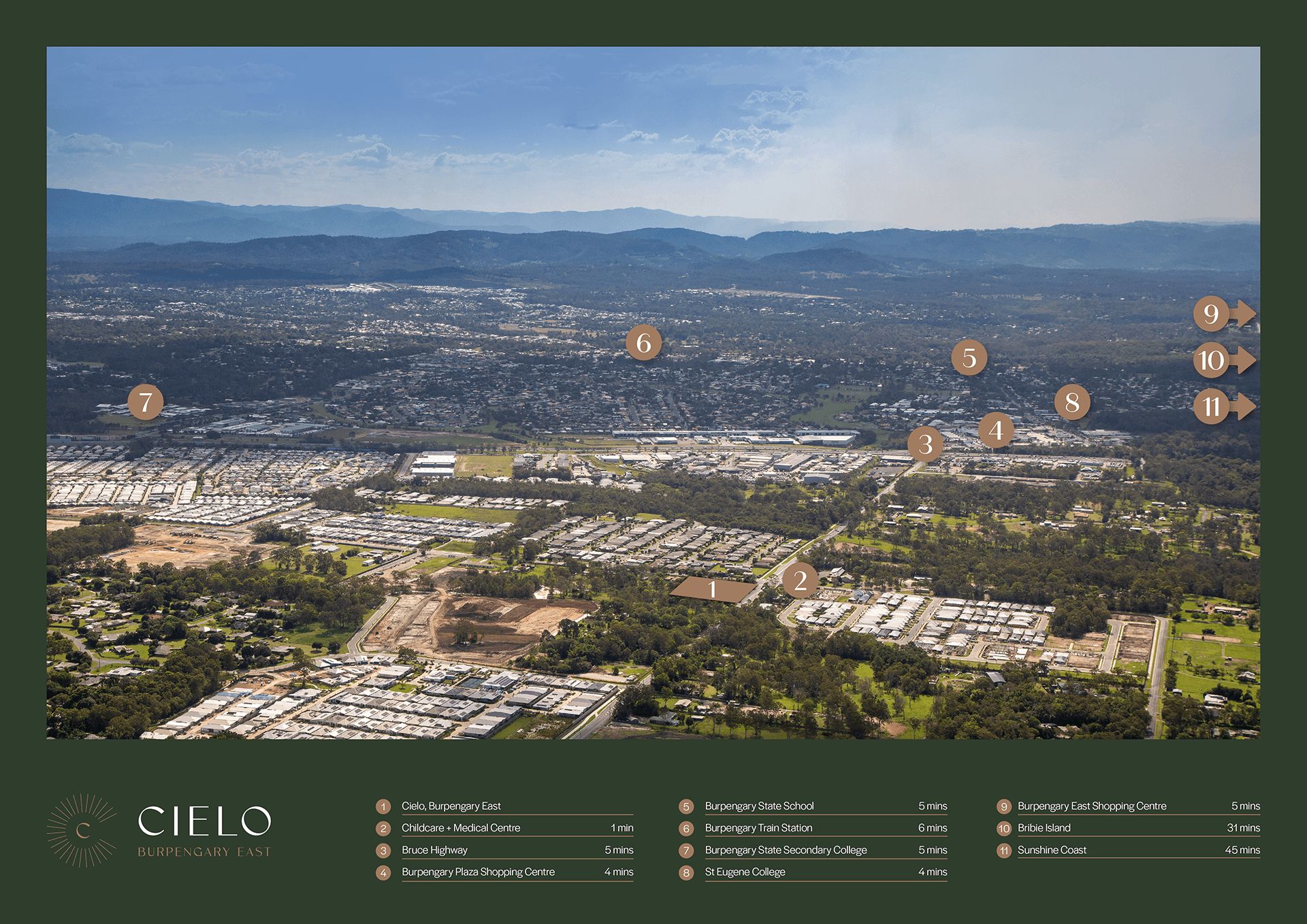 Cielo Townhomes - Burpengary East Location Map