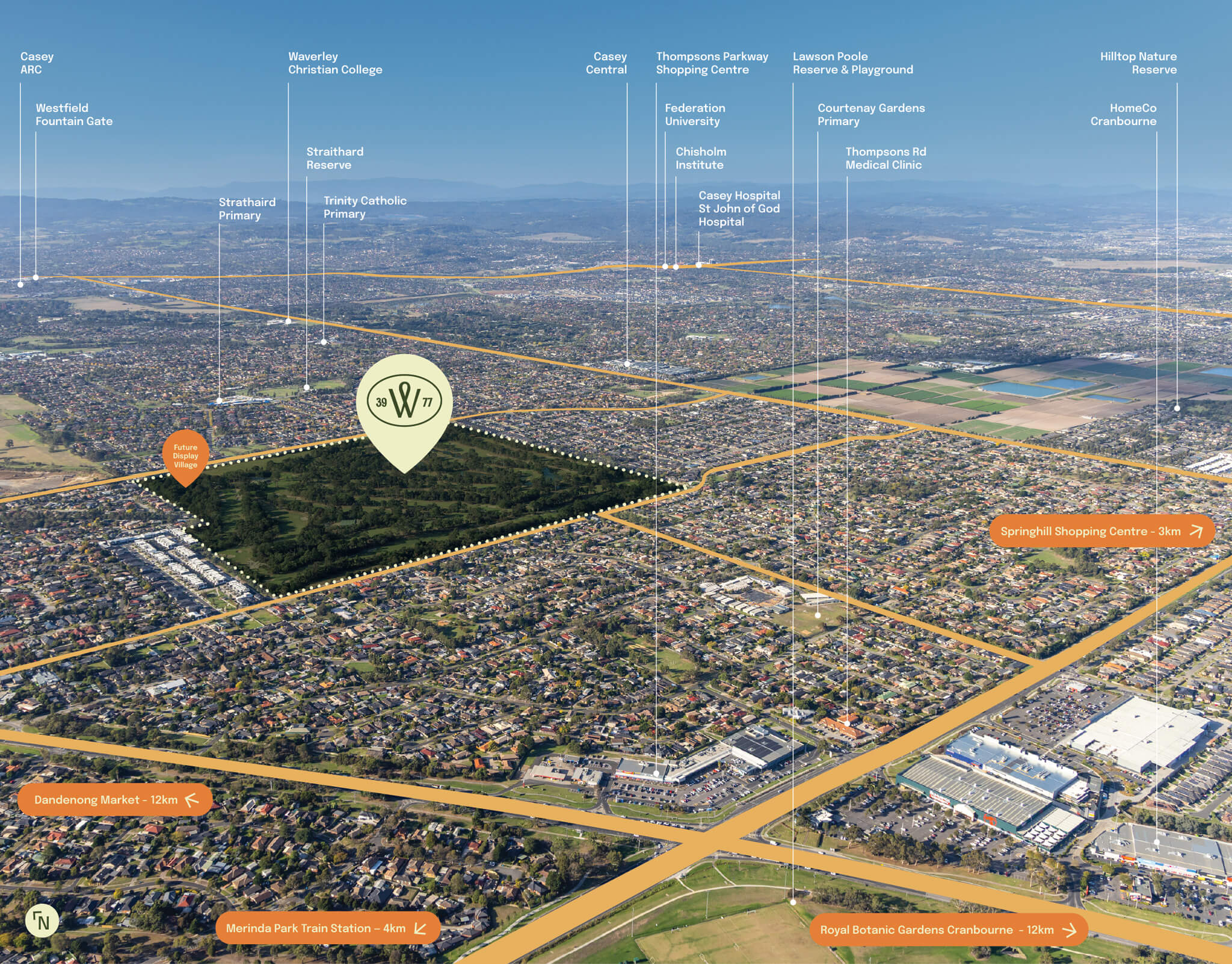 Woodhaven Estate - Cranbourne North Aerial