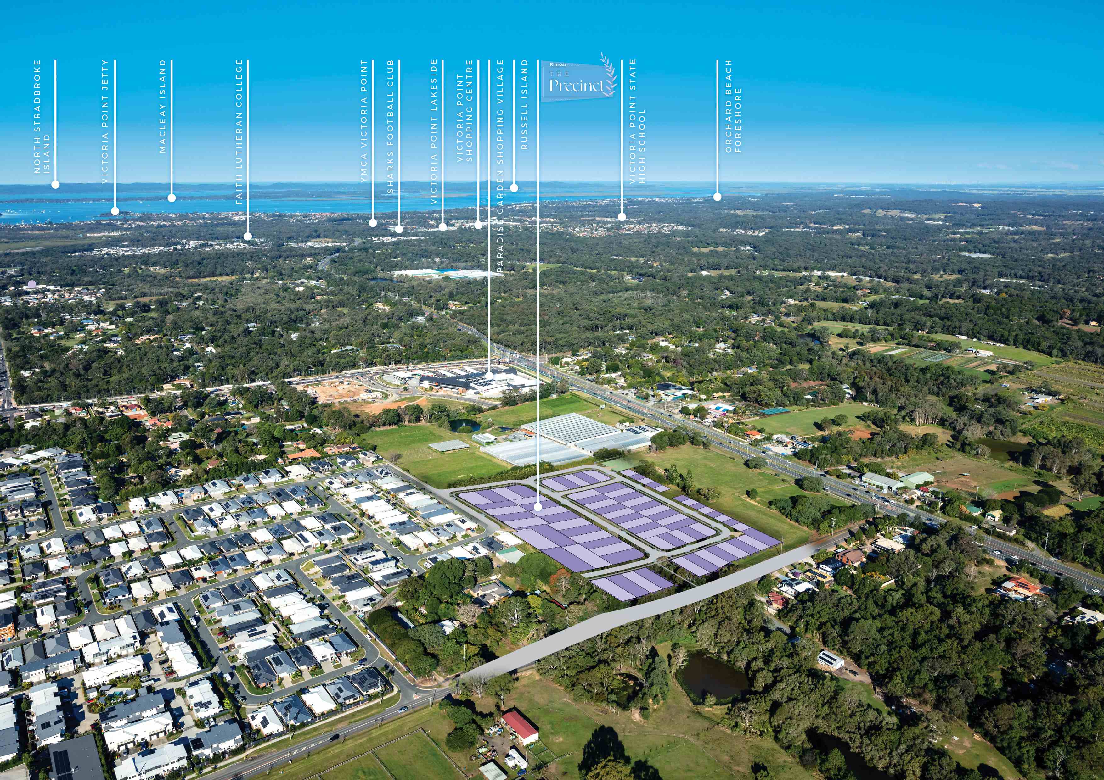 Kinross Road The Precinct Estate - Thornlands Aerial