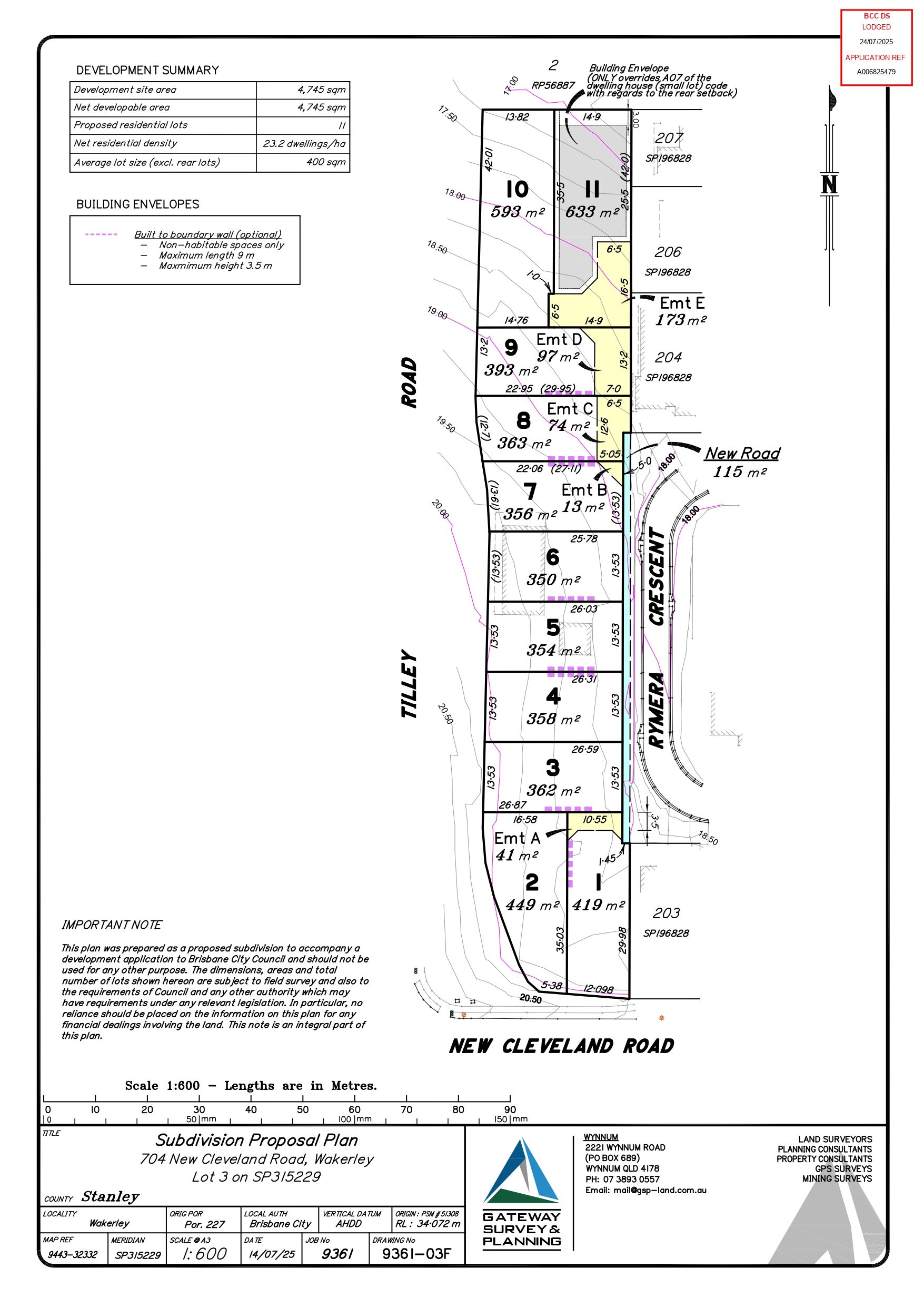 704 New Cleveland Road - Wakerley Masterplan