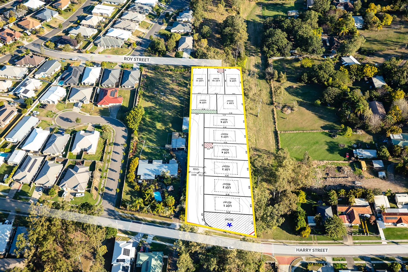 9-11 Harry Street - Bellbird Park Aerial