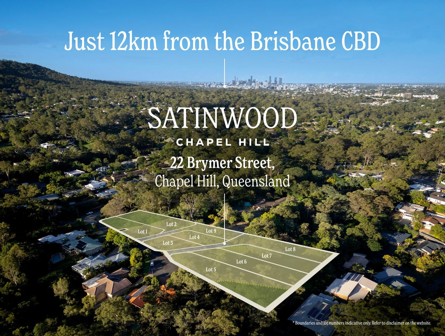 Satinwood Estate - Chapel Hill Aerial
