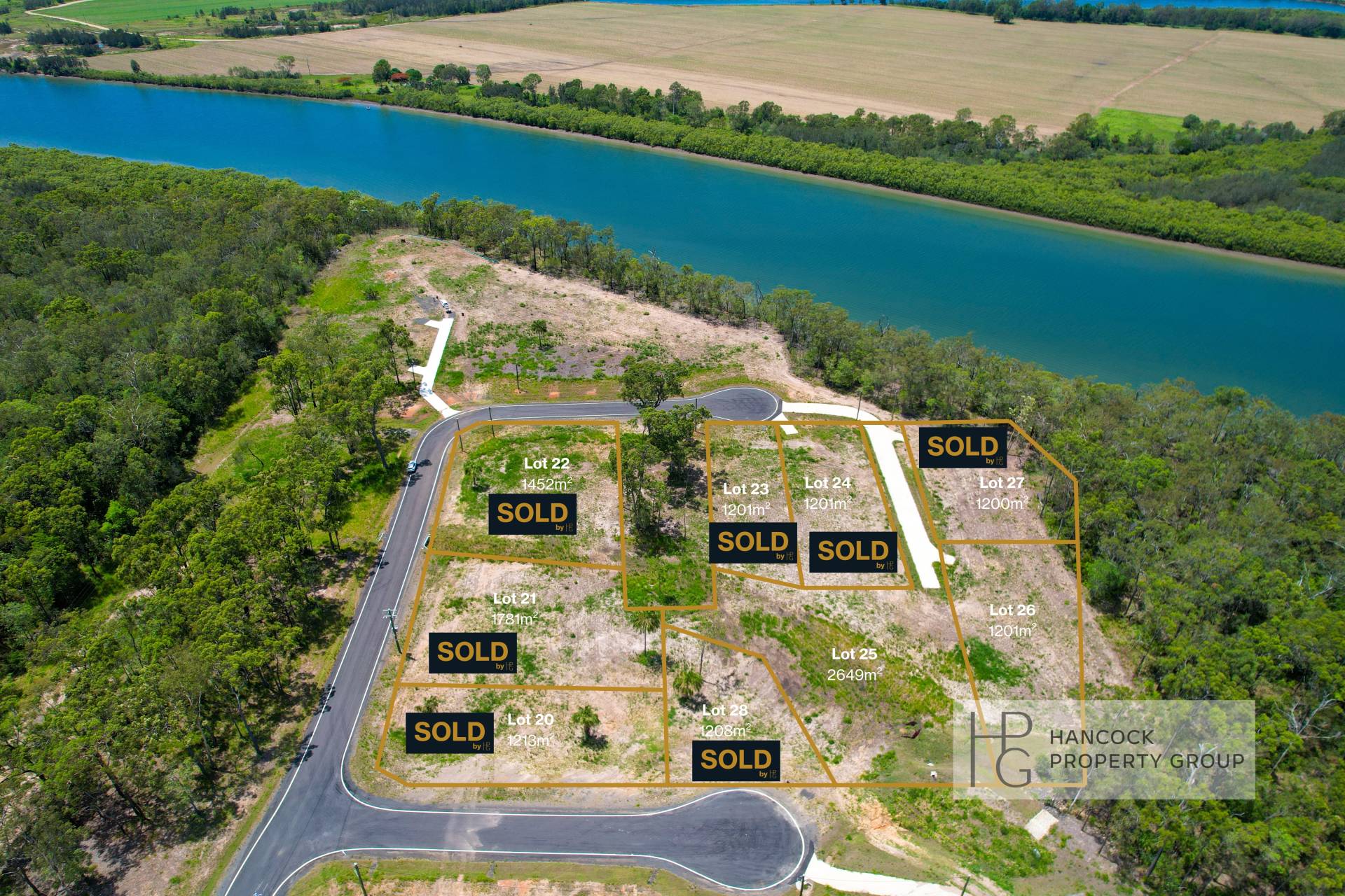 Golden River Estate - Miara Aerial