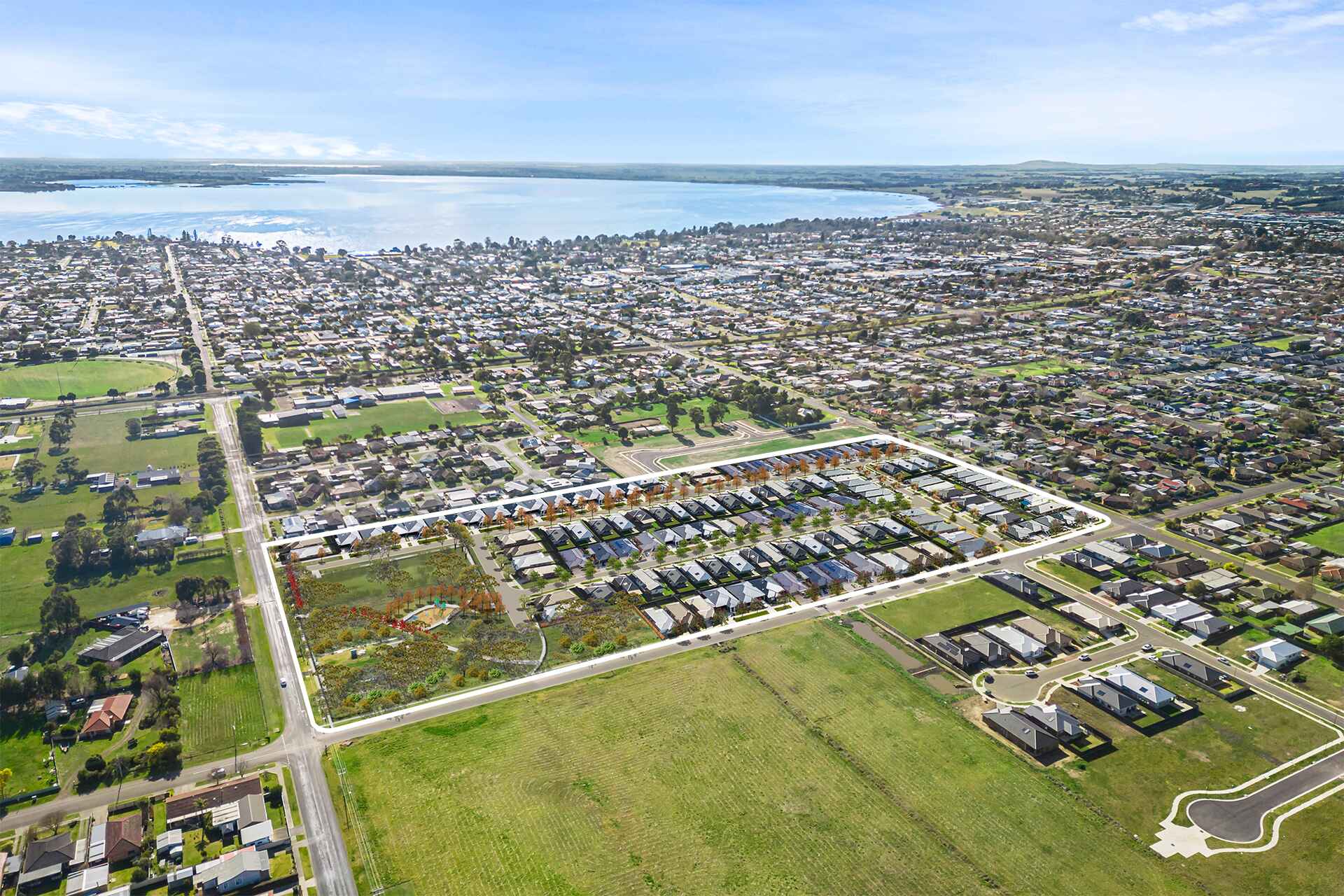 The Nook Estate - Colac Aerial