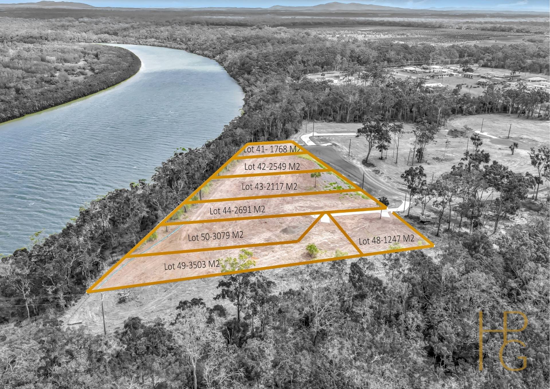 Golden River Estate - Miara Aerial