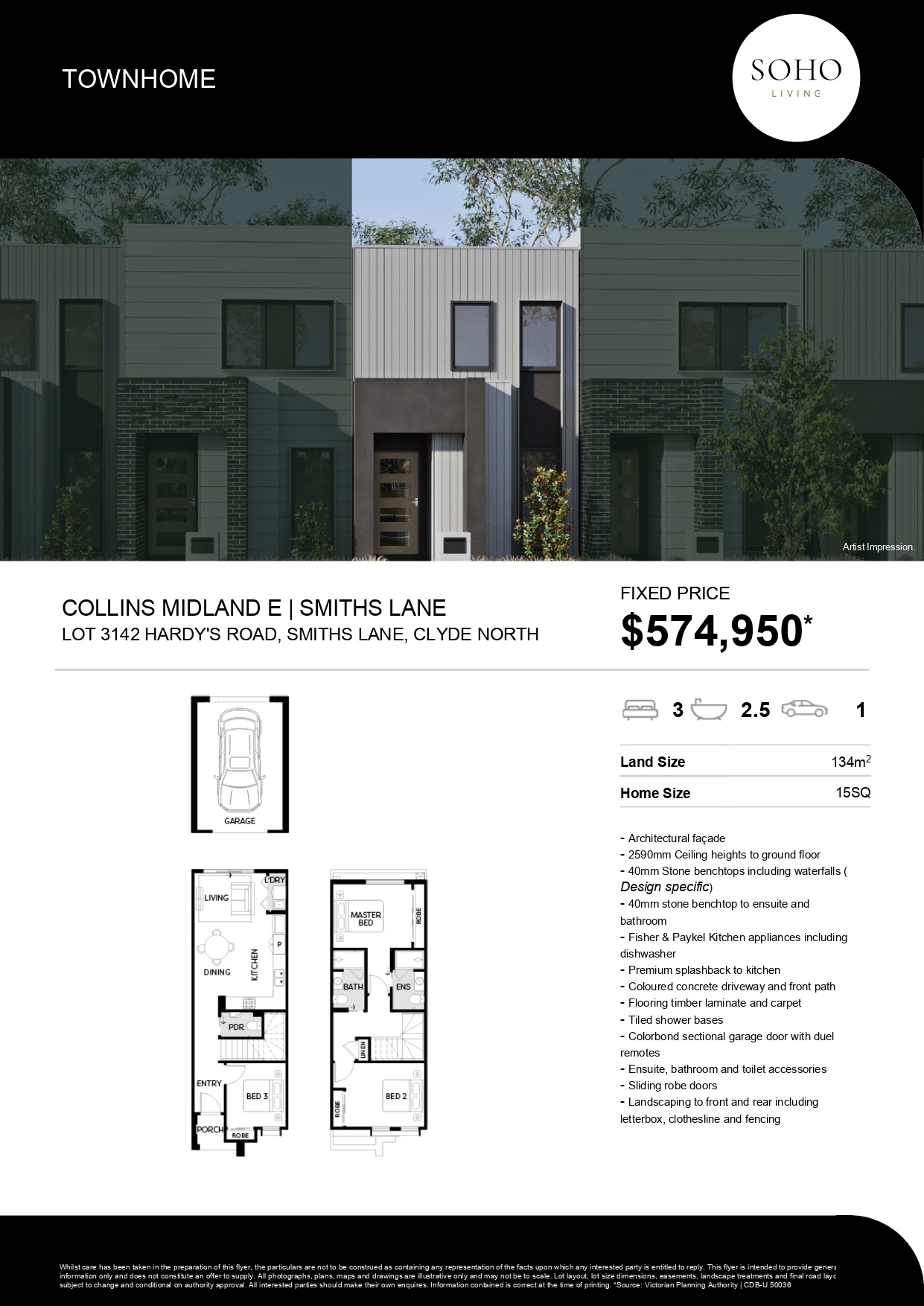 Alba Townhomes at Smiths Lane - Clyde North - Lot 3142