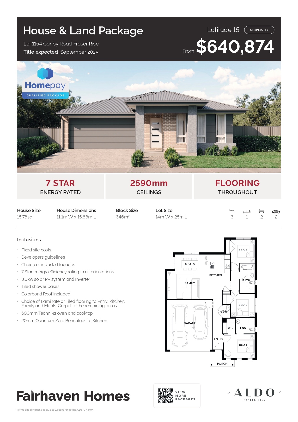 Aldo Estate - Fraser Rise - Lot 1154
