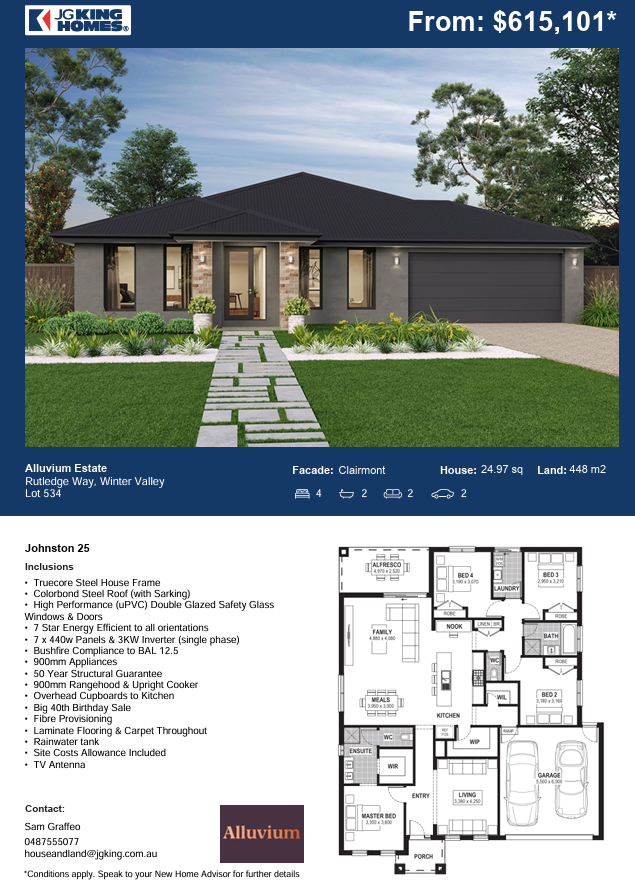 Alluvium Estate - Winter Valley - Lot 534 Promotion/Offer