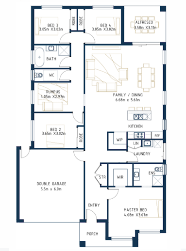 Alluvium Estate - Winter Valley - Lot 603 Floorplan