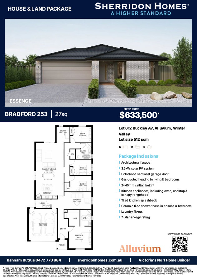 Alluvium Estate - Winter Valley - Lot 612 Promotion/Offer