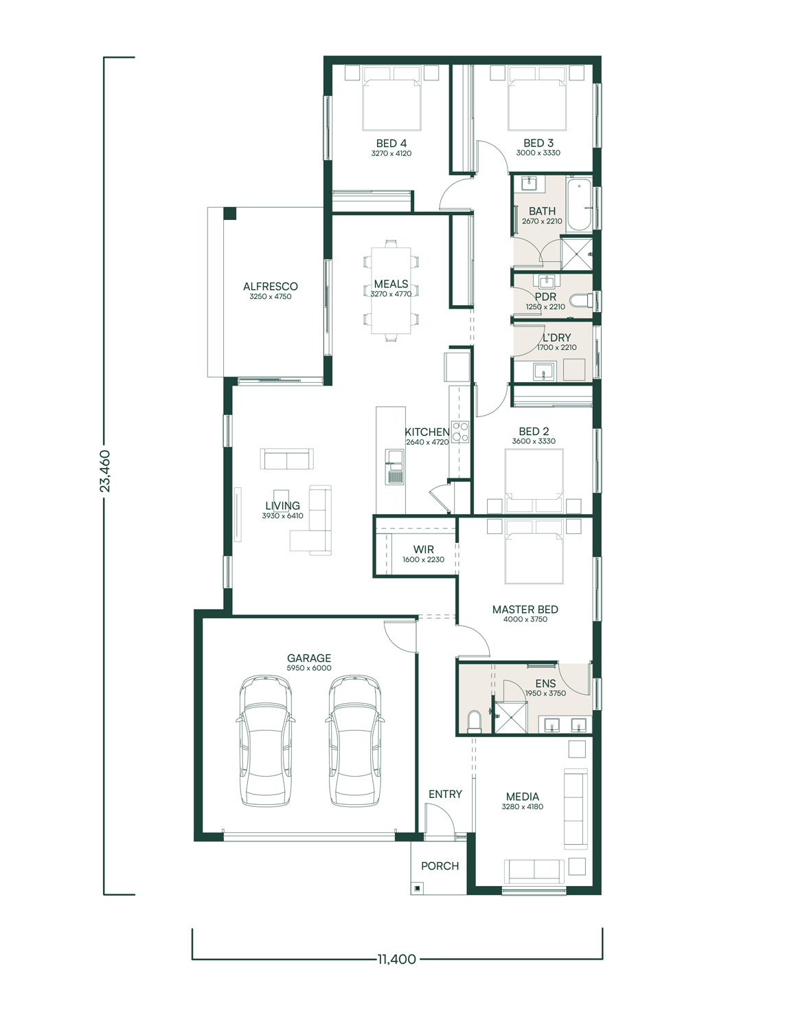Ashbourne Estate - Moss Vale - Lot 2255 Floorplan
