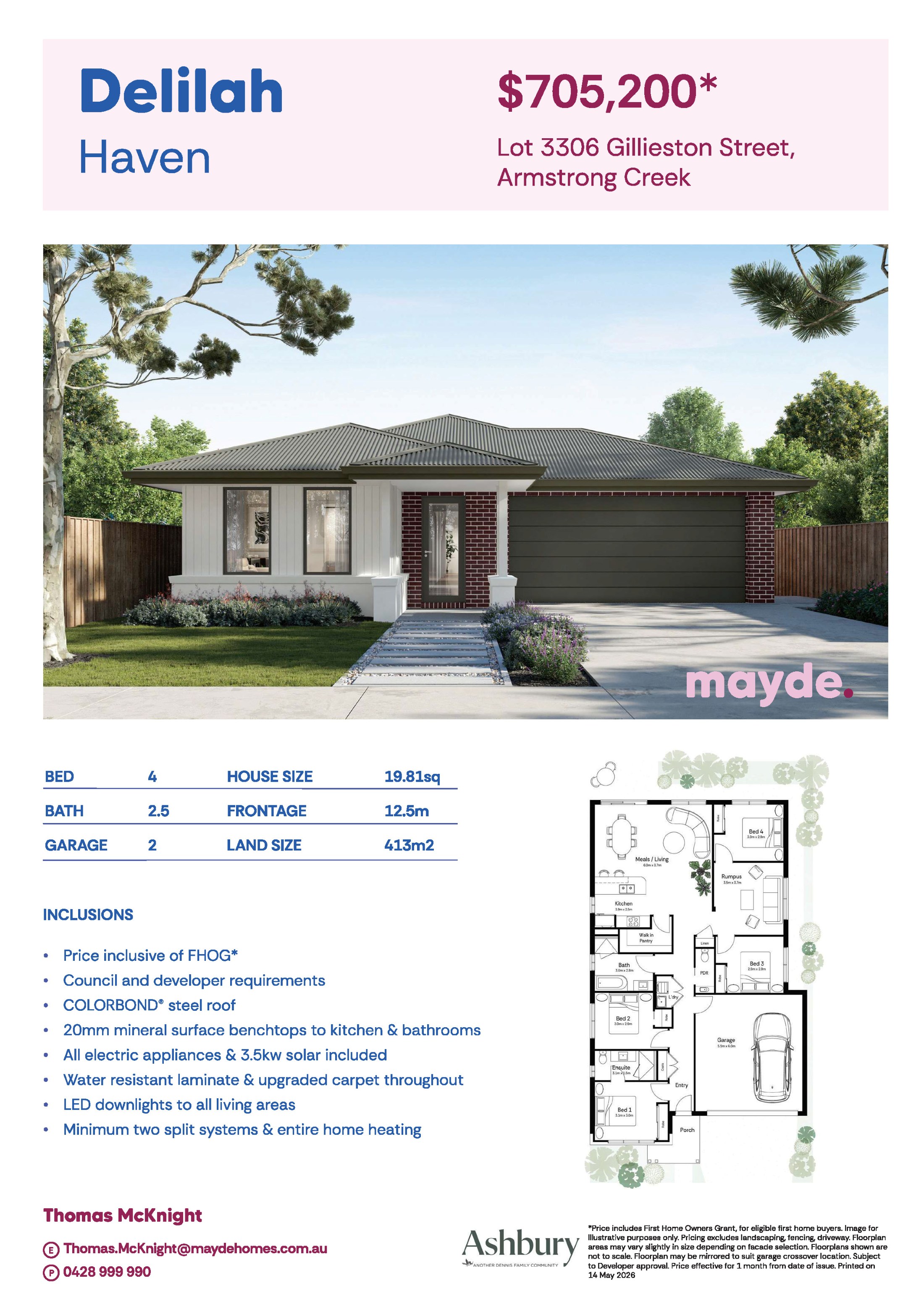 Ashbury Estate - Armstrong Creek - Lot 3306