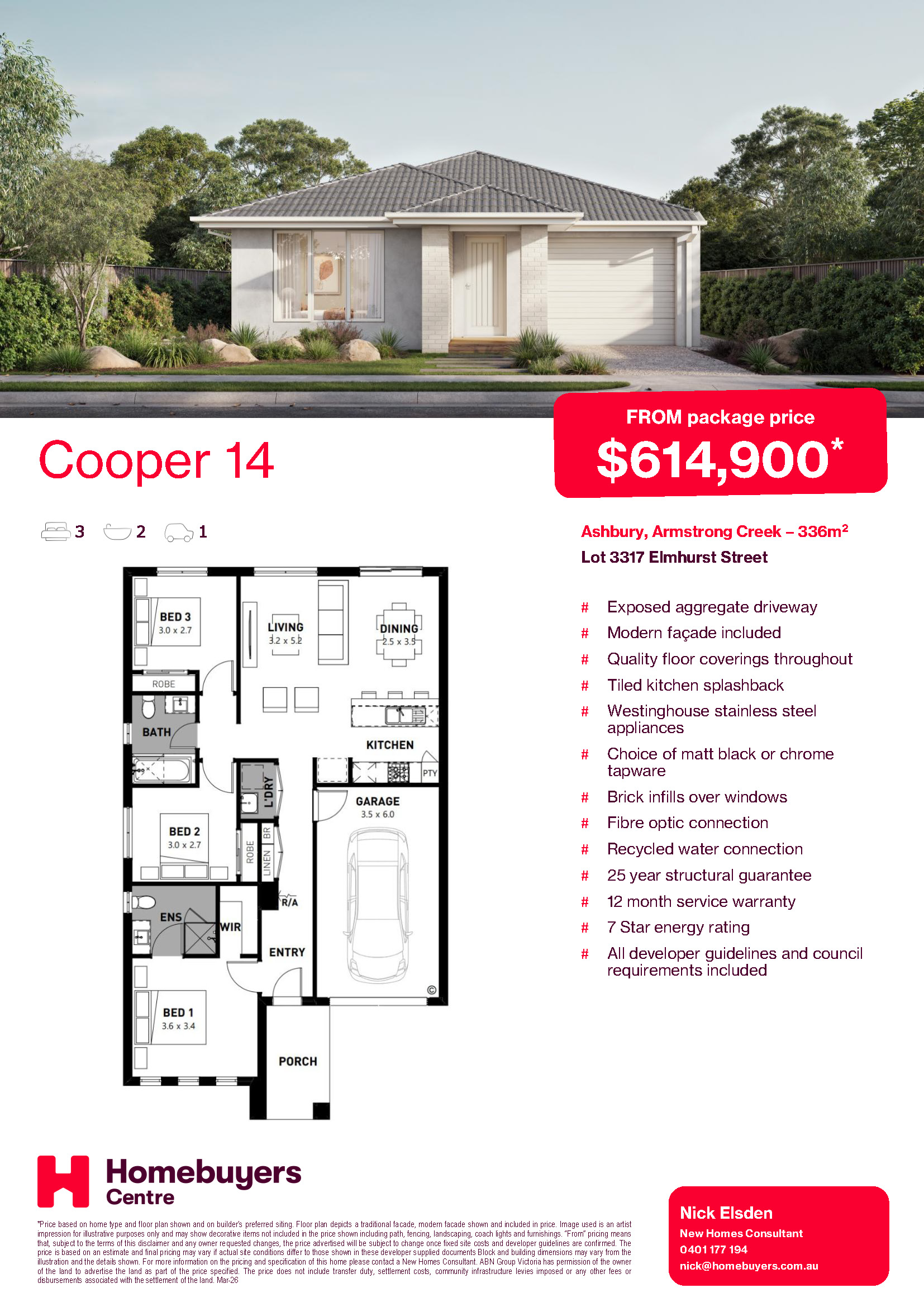 Ashbury Estate - Armstrong Creek - Lot 3317