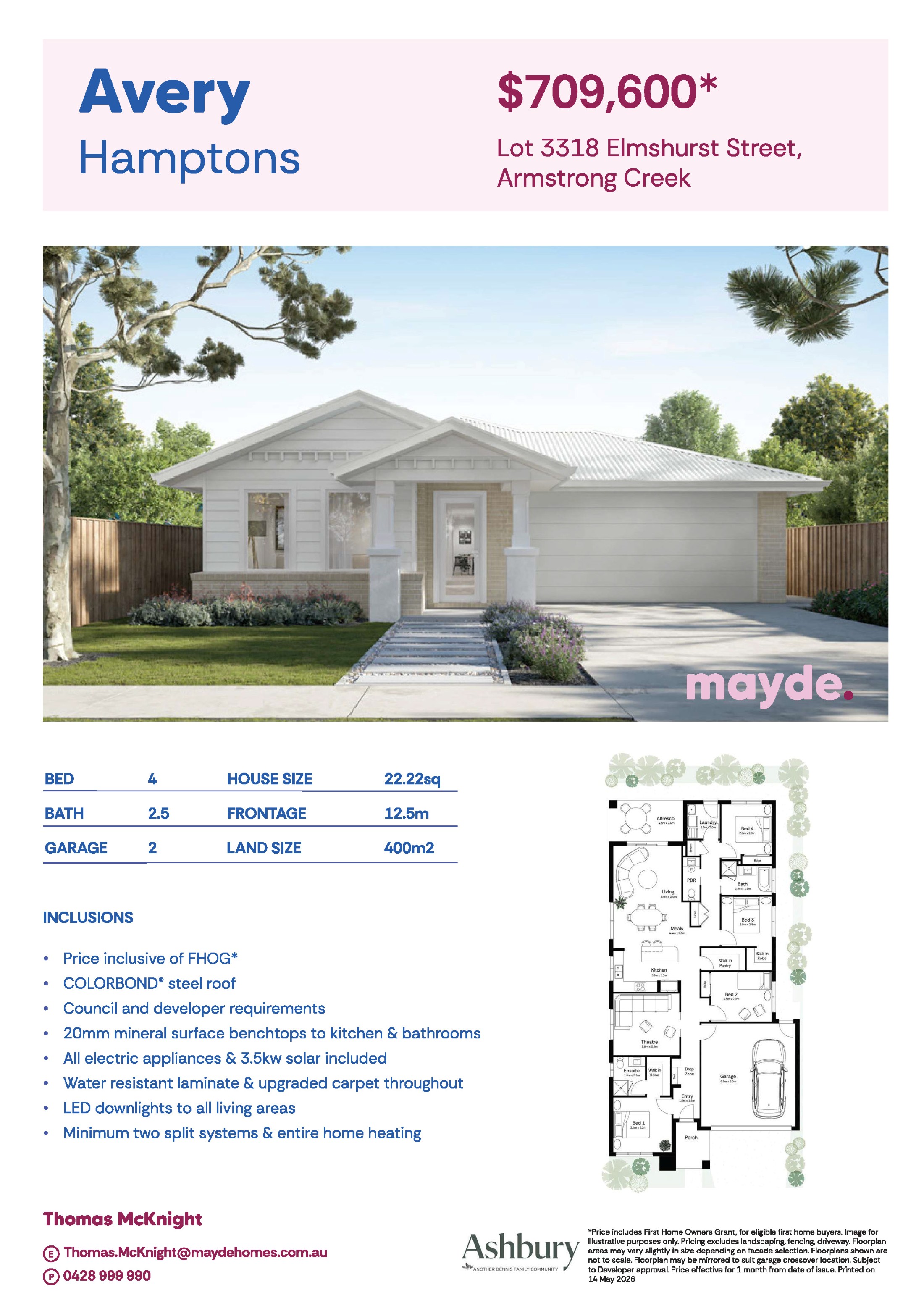 Ashbury Estate - Armstrong Creek - Lot 3318