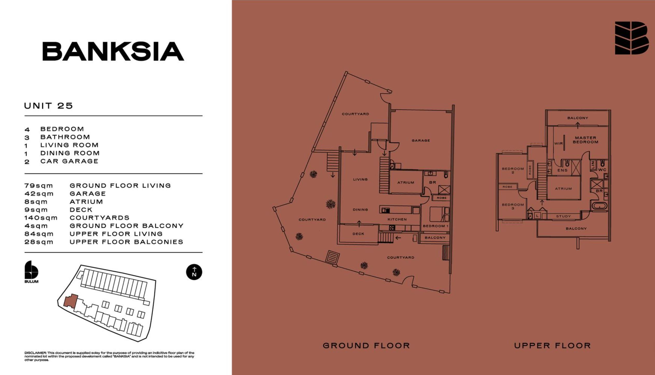 Banksia Townhouses - Whitlam - Lot 25 Floorplan