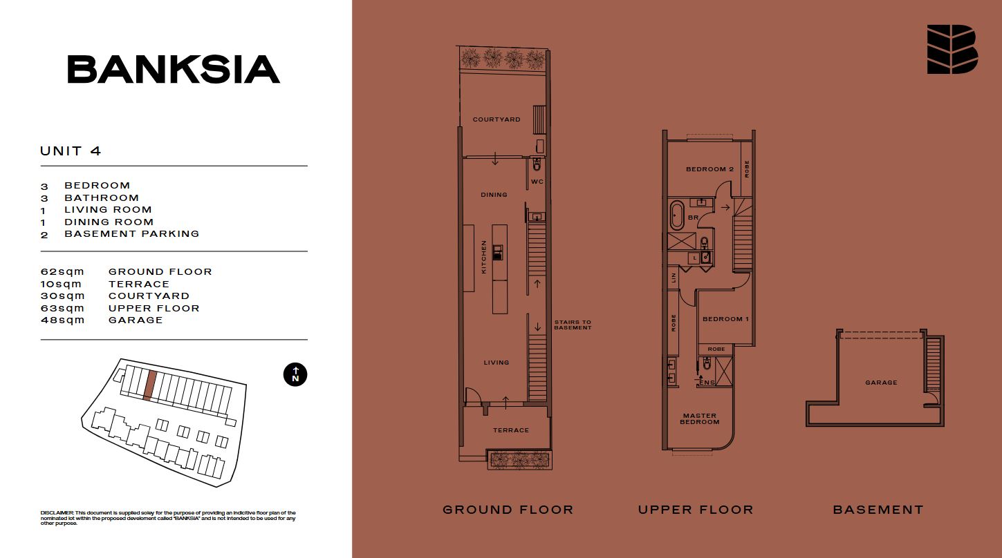 Banksia Townhouses - Whitlam - Lot 4 Floorplan