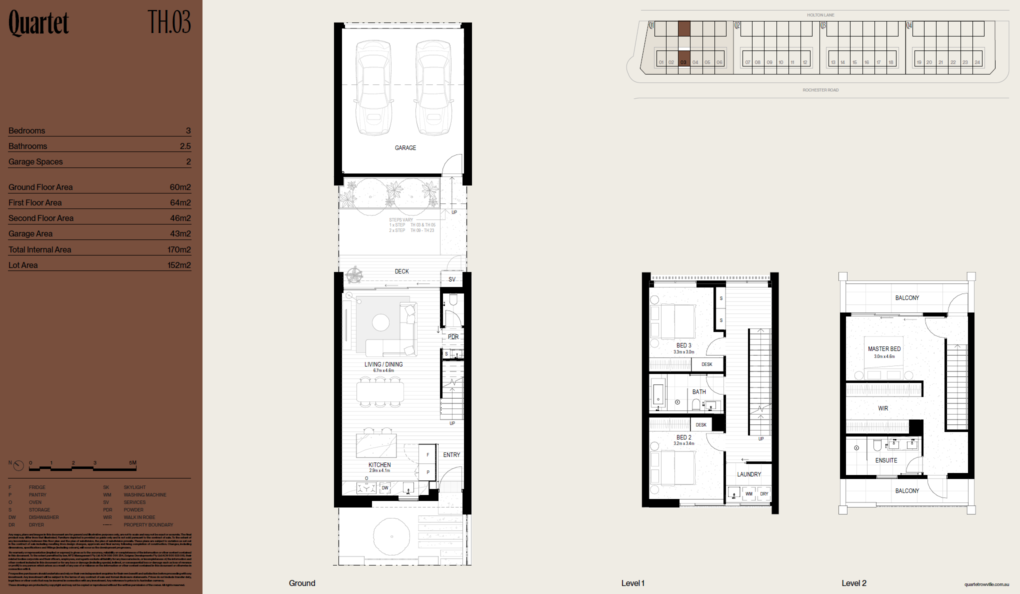 Bankside Estate - Rowville - Lot TH03 Floorplan