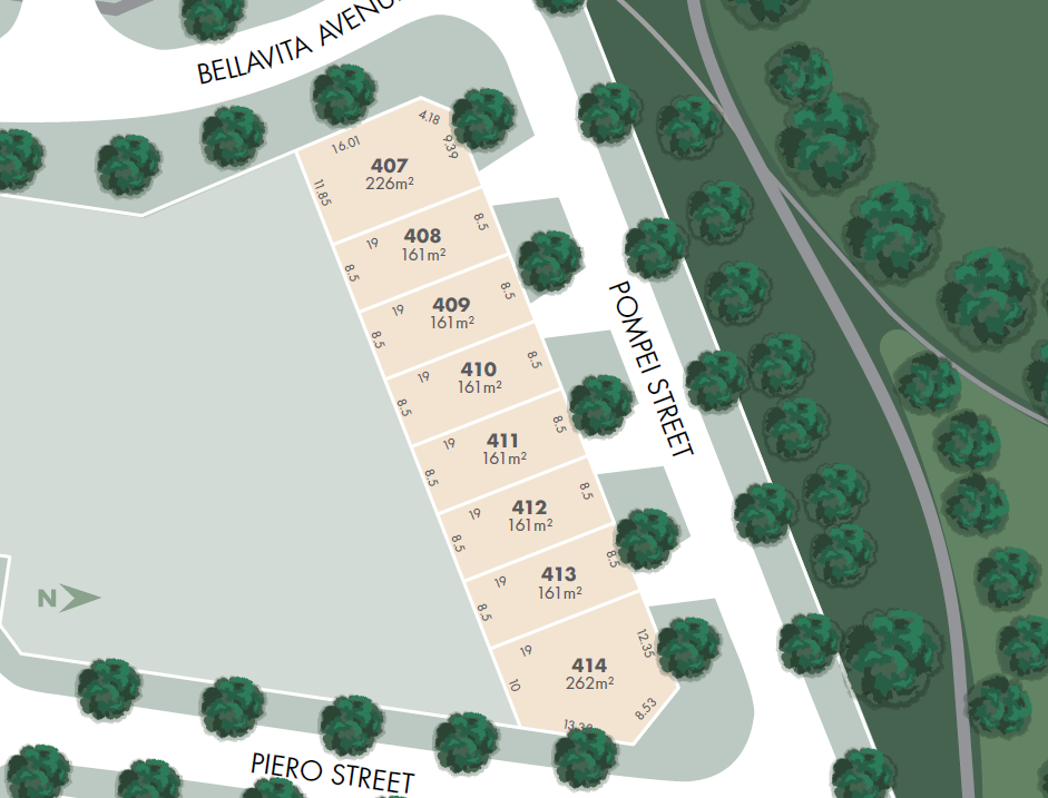Bella Estate - Clyde - Lot 409 Location Map