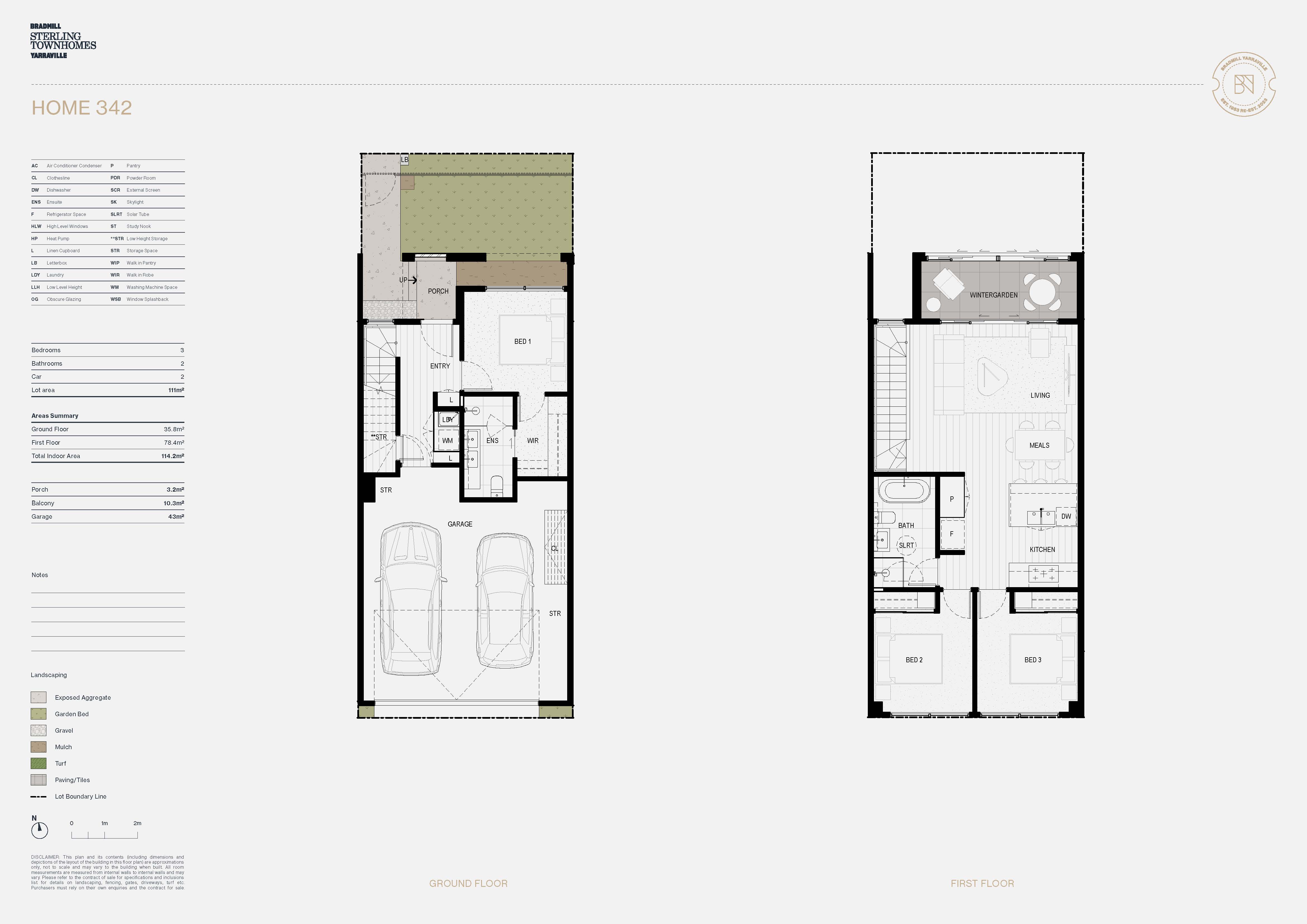 Bradmill - Yarraville - Lot 342 Floorplan
