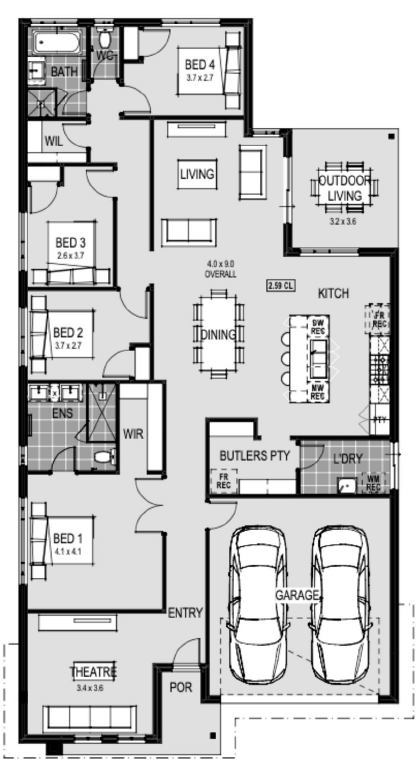 Broadstead Estate - Kilmore - Lot 305 Floorplan