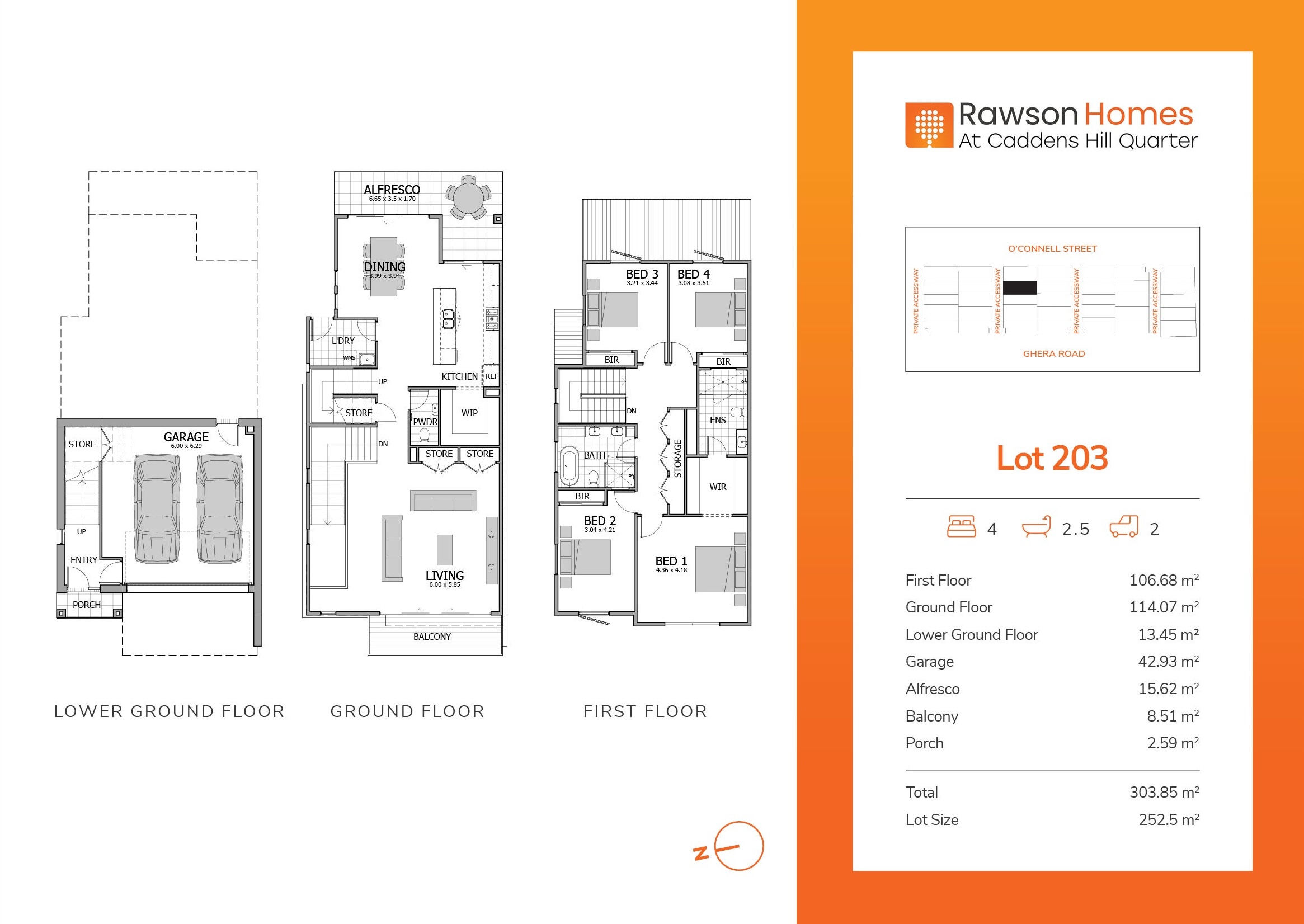 Caddens Hill Quarter Estate - Caddens - Lot 203 Floorplan