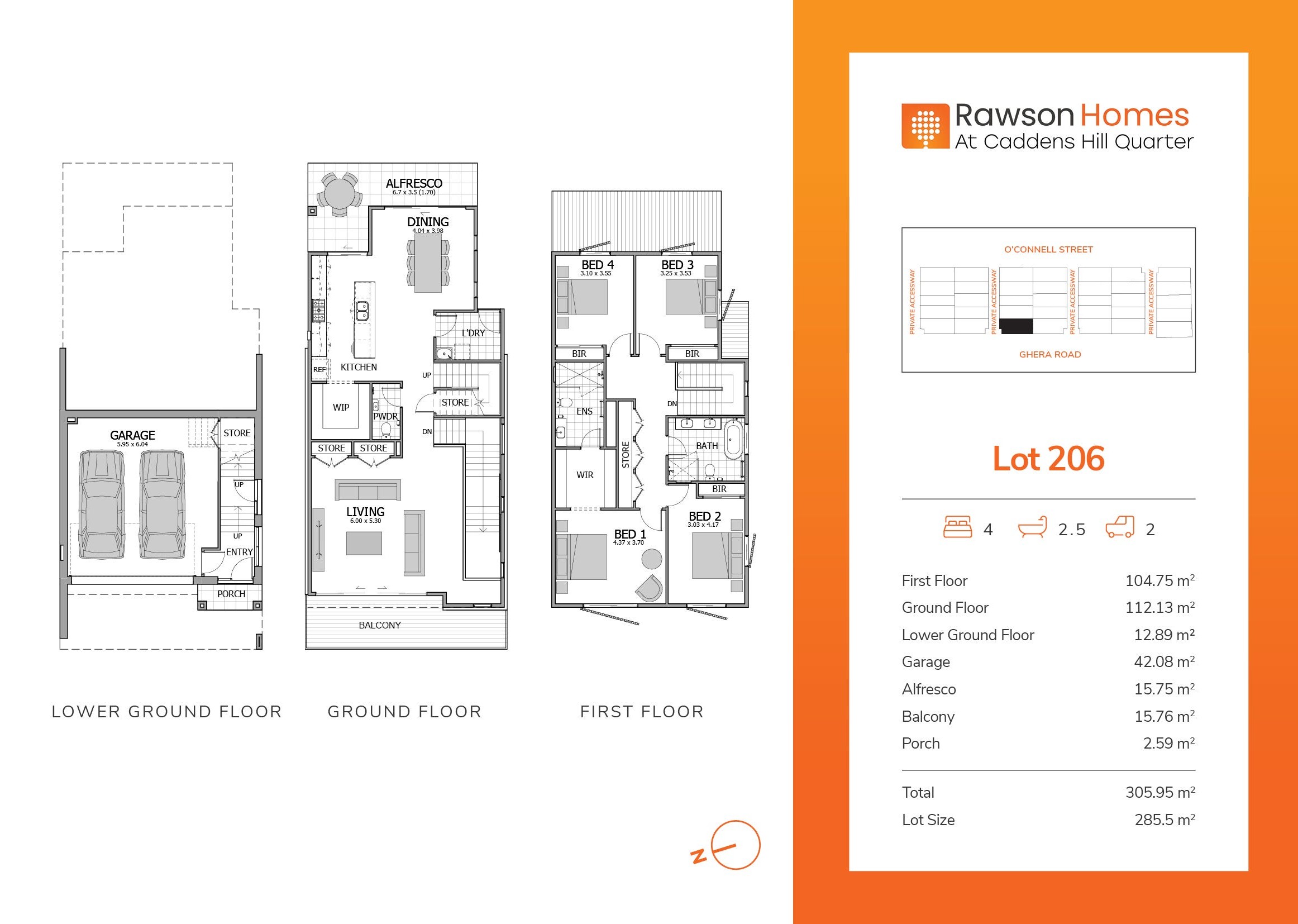 Caddens Hill Quarter Estate - Caddens - Lot 206 Floorplan