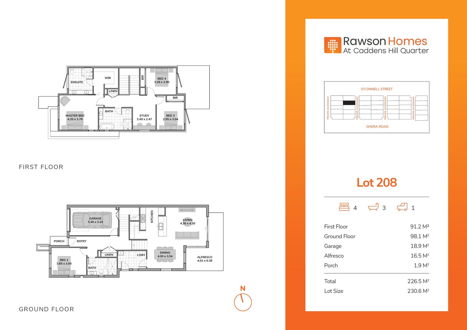 Caddens Hill Quarter Estate - Caddens - Lot 208 Floorplan