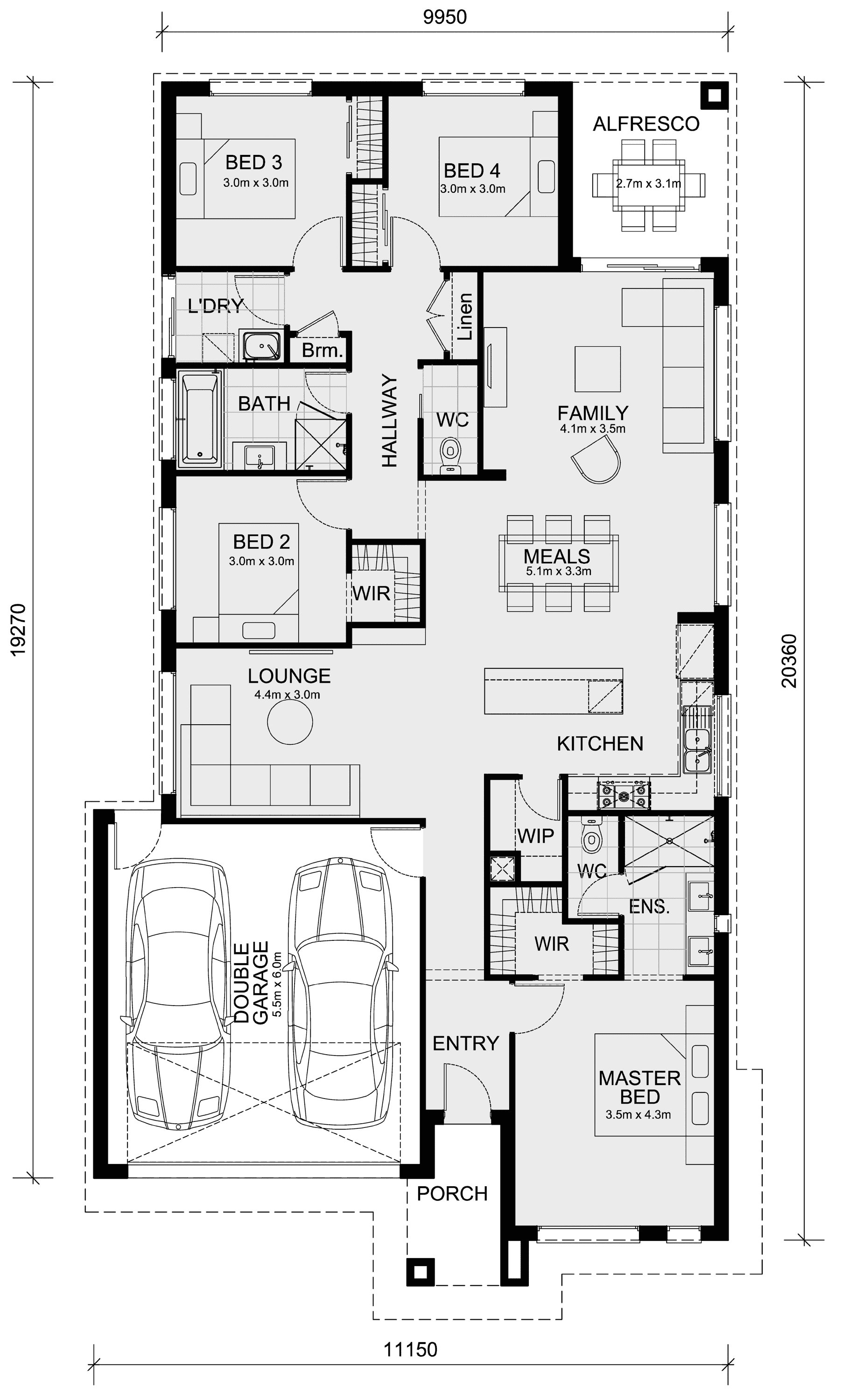 Cobble Springs Estate - Cobblebank - Lot 111 Floorplan