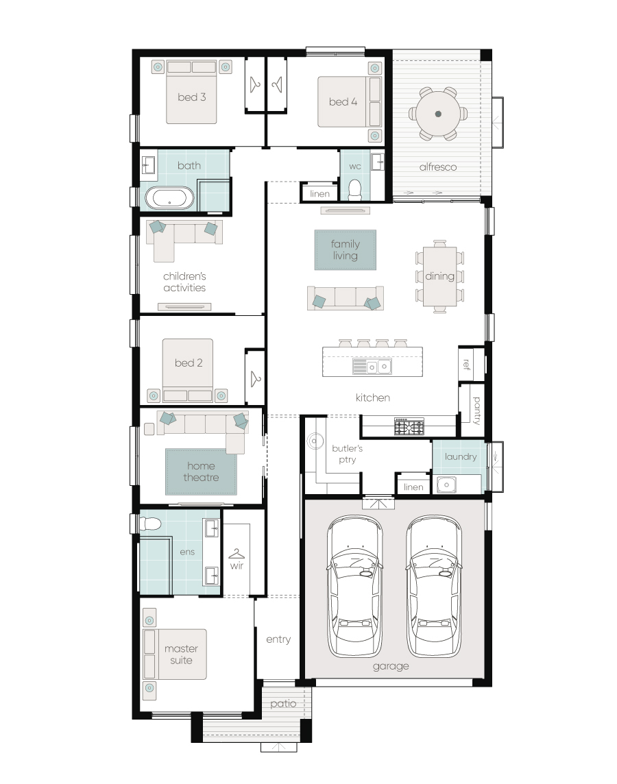 Complete by McDonald Jones at Forest Reach - Huntley  - Lot 121 Floorplan