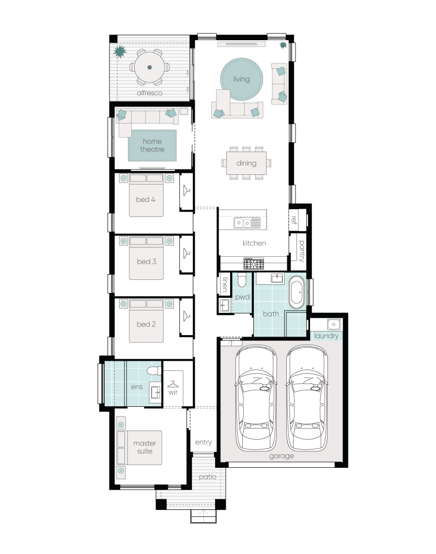 Complete by McDonald Jones Homes at Forest Reach - Huntley  - Lot 185 Floorplan