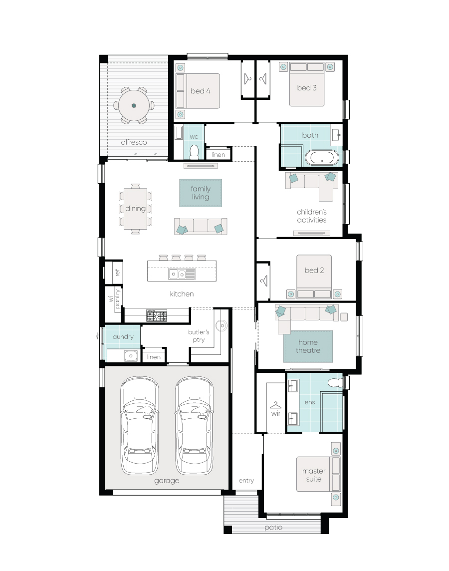 Complete by McDonald Jones at Forest Reach - Huntley  - Lot 262 Floorplan