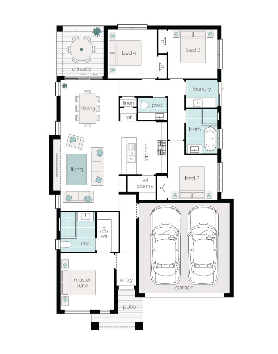 Complete by McDonald Jones Homes at The Gardens - Tahmoor  - Lot 3 Floorplan
