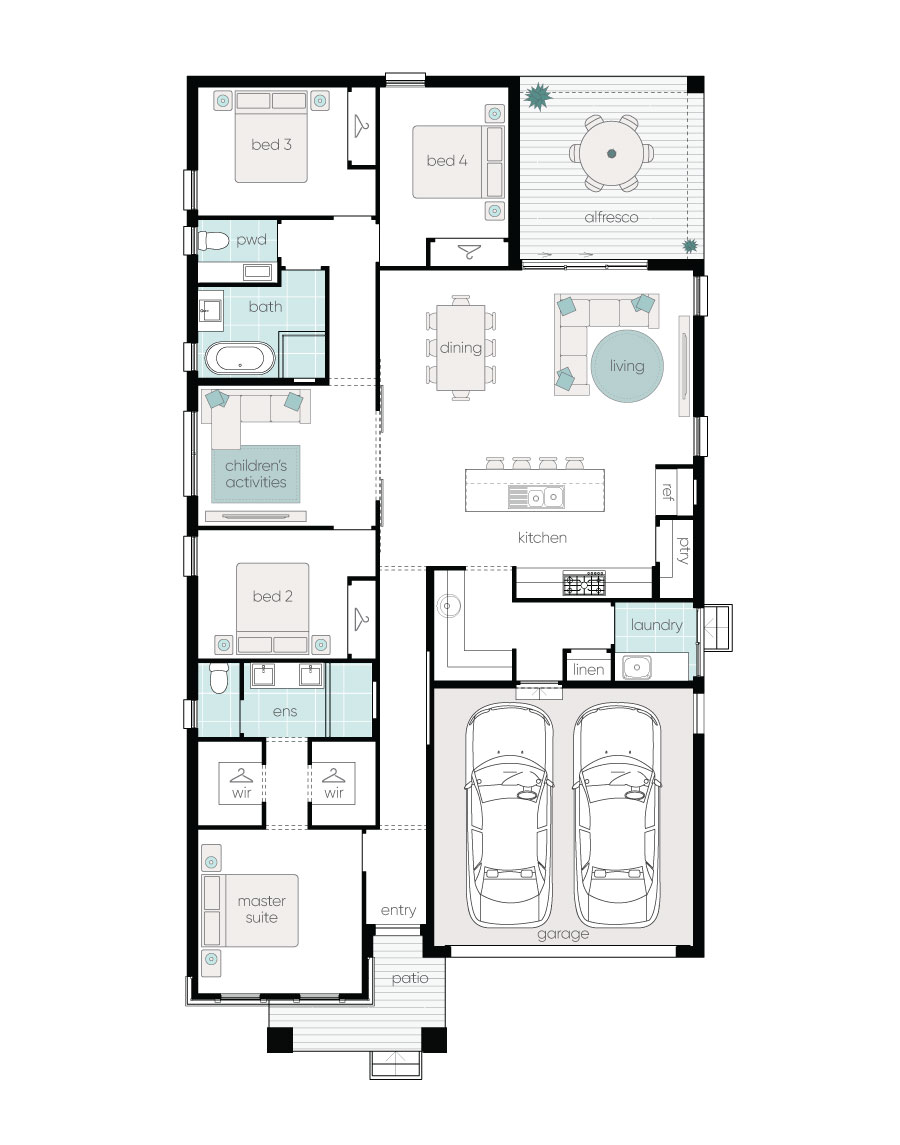 Complete by McDonald Jones Homes at Waterford Estate - Chisholm - Lot 3917 Floorplan