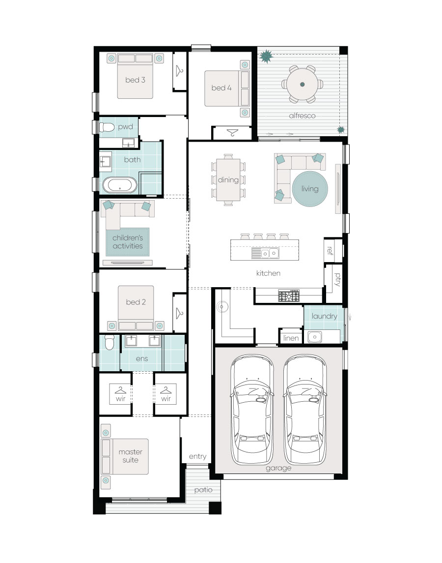 Complete by McDonald Jones Homes at Waterford Estate - Chisholm - Lot 3945 Floorplan