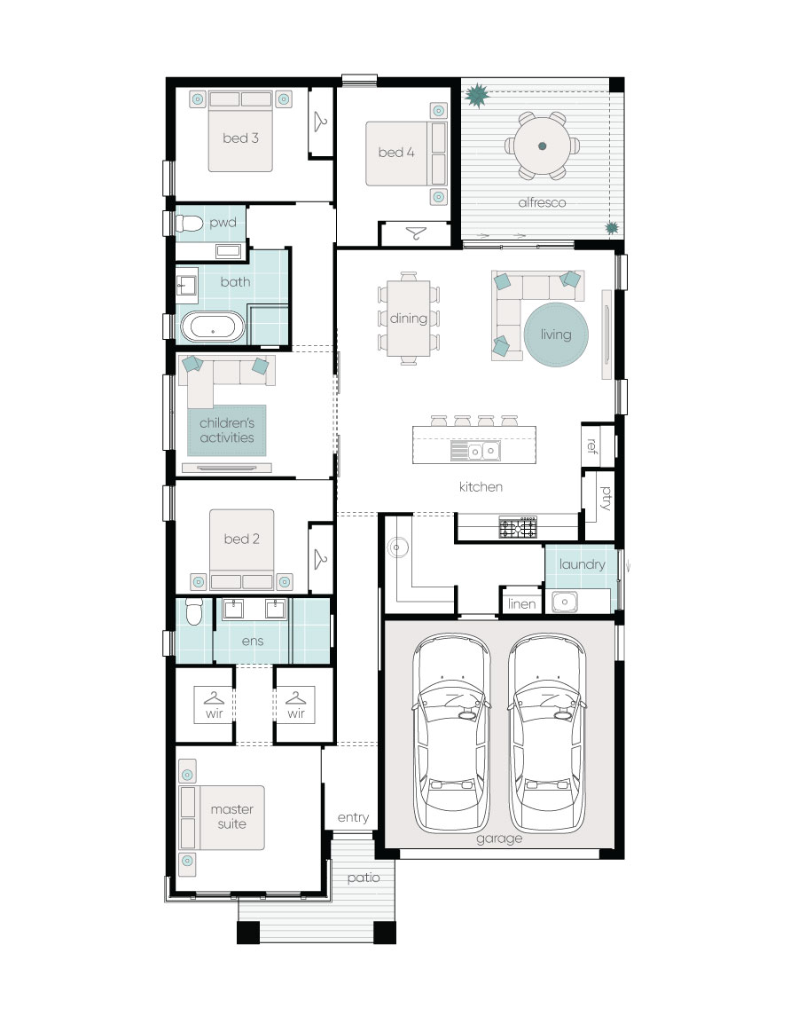 Complete by McDonald Jones Homes at Waterford Estate - Chisholm - Lot 3953 Floorplan