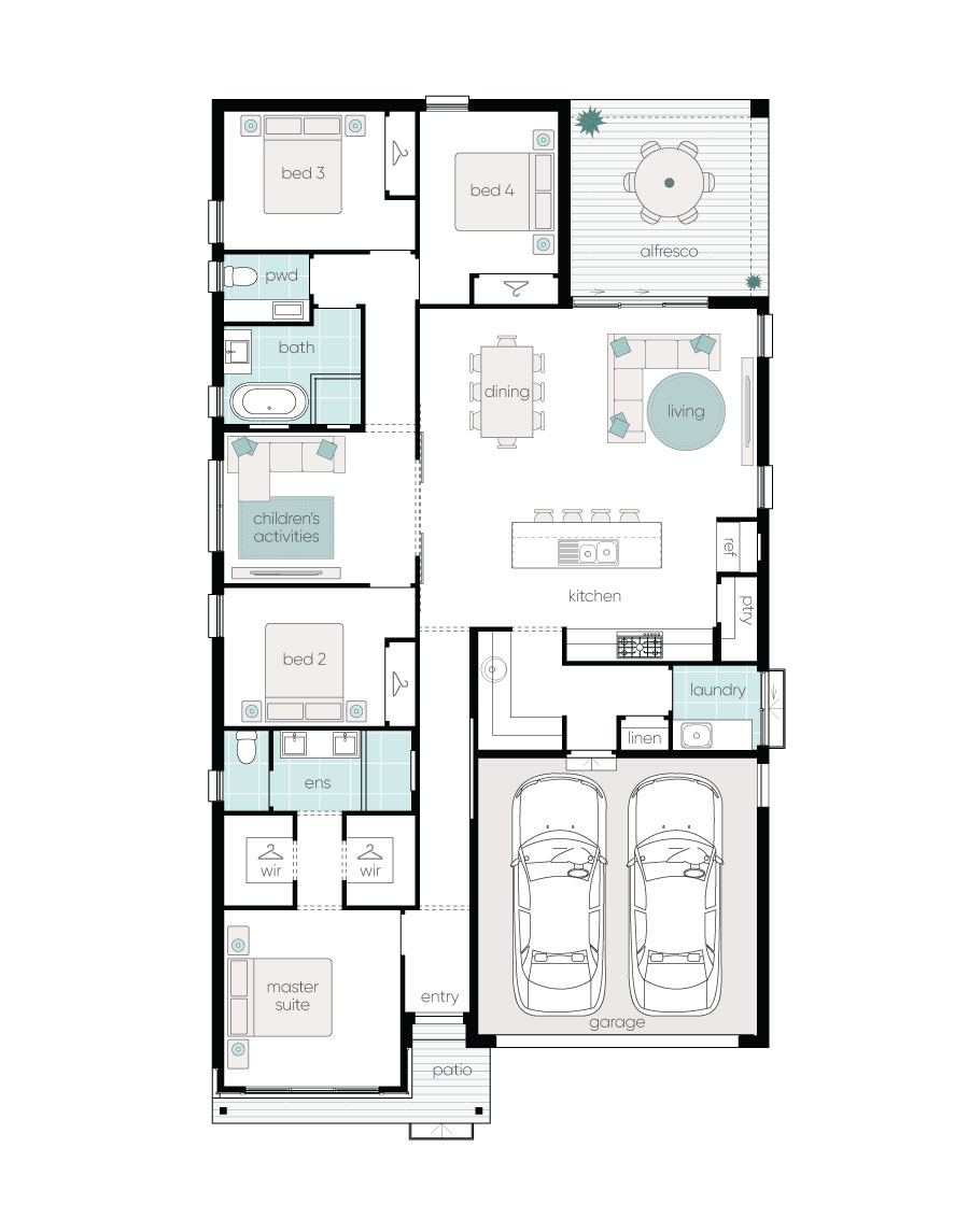 Complete by McDonald Jones Homes at Waterford Estate - Chisholm - Lot 3954 Floorplan