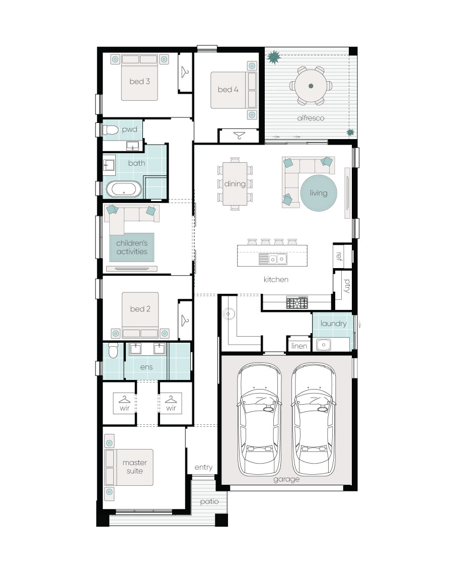 Complete by McDonald Jones Homes at Waterford Estate - Chisholm - Lot 3957 Floorplan