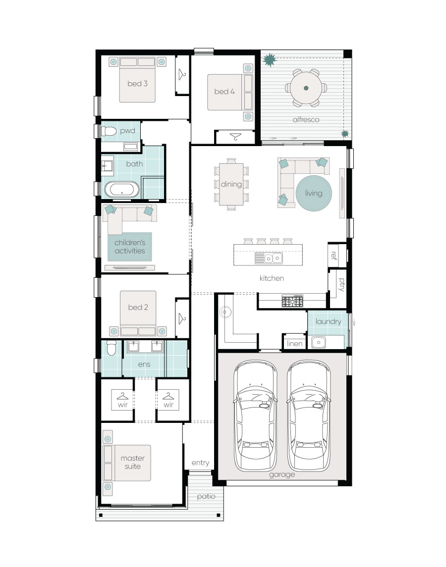 Complete by McDonald Jones Homes at Waterford Estate - Chisholm - Lot 3959 Floorplan