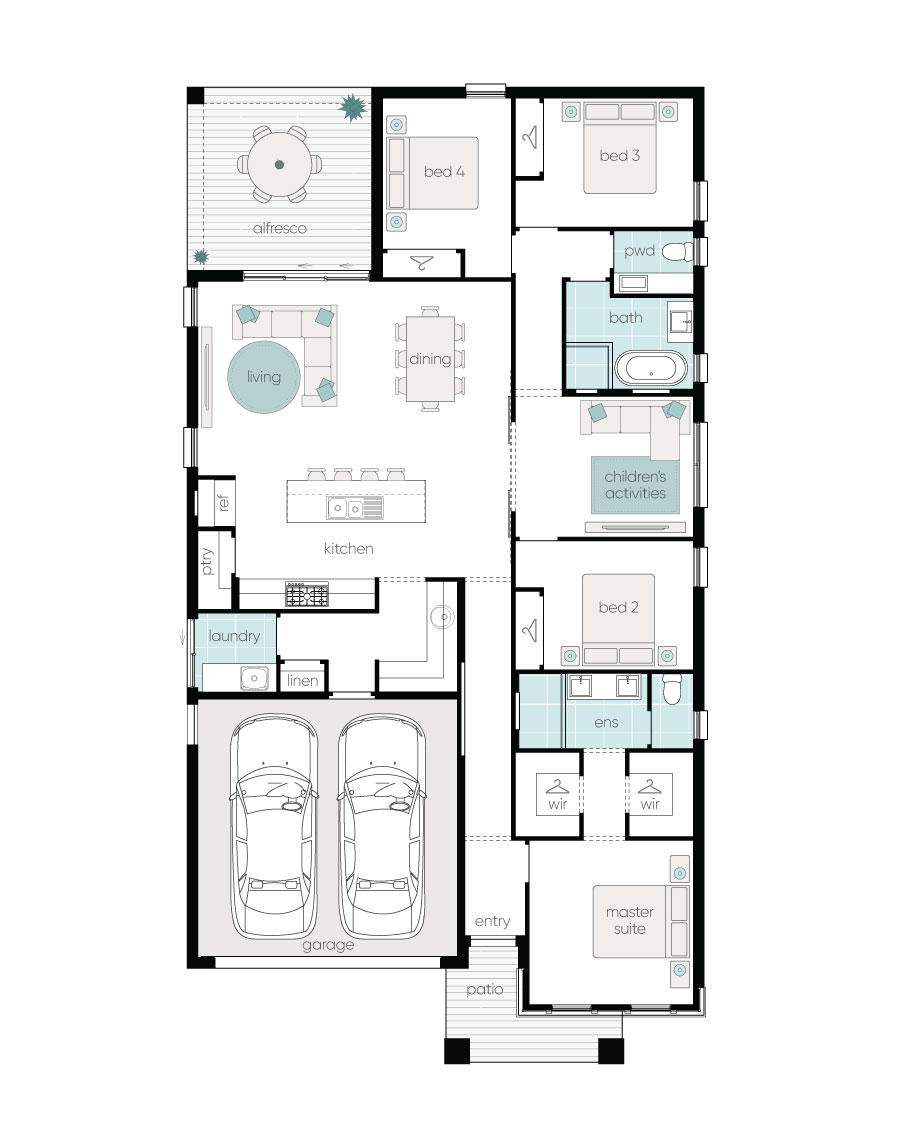 Complete by McDonald Jones Homes at Waterford Estate - Chisholm - Lot 3960 Floorplan