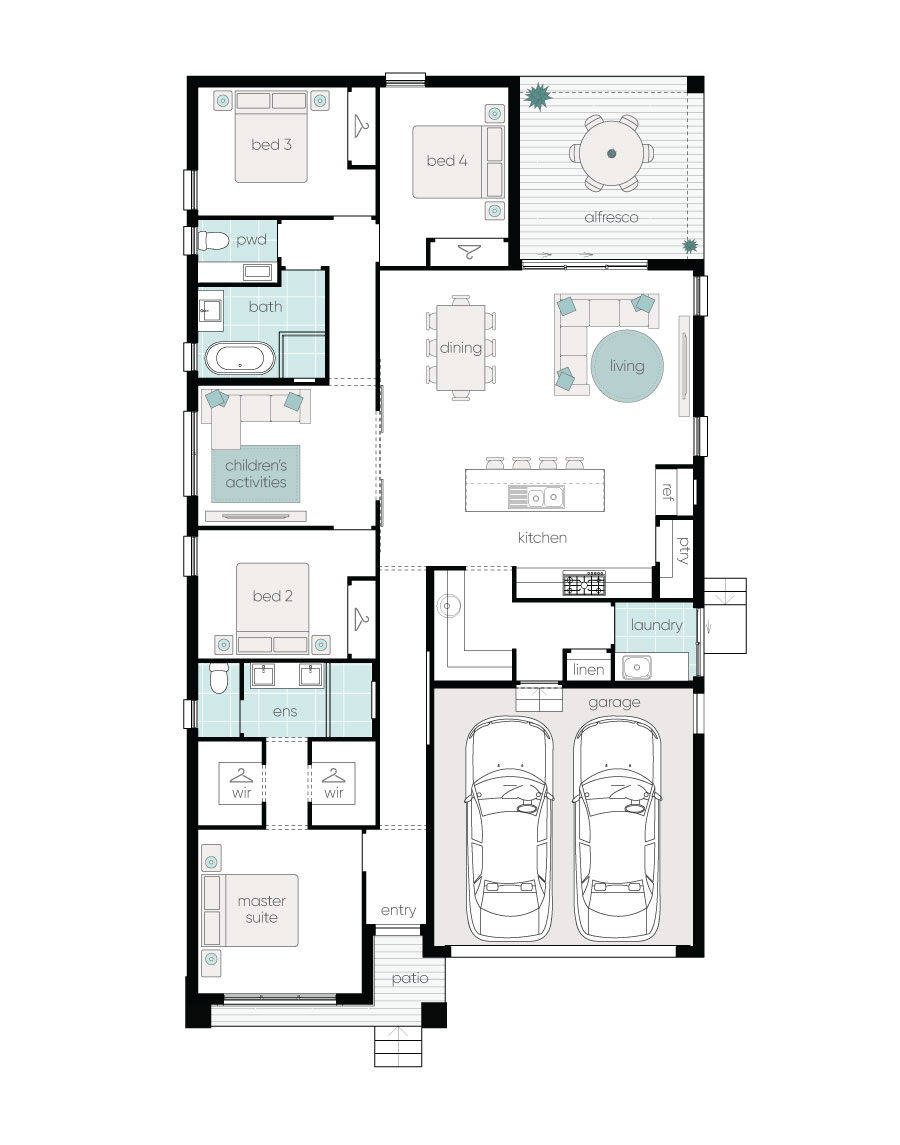 Complete by McDonald Jones Homes at Waterford Estate - Chisholm - Lot 3973 Floorplan