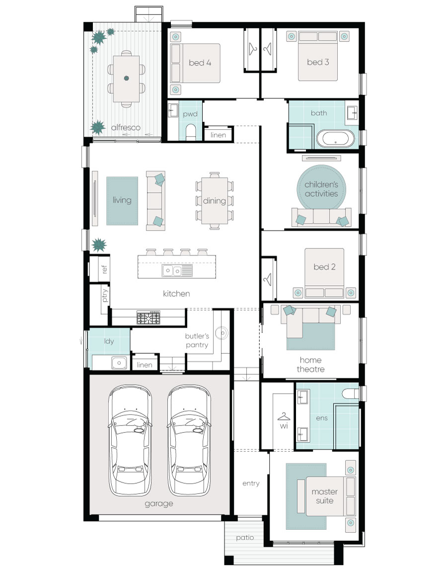 Complete by McDonald Jones at Appin Grove - Appin - Lot 140 Floorplan