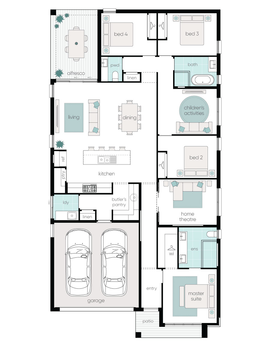 Complete by McDonald Jones at Appin Grove - Appin - Lot 204 Floorplan