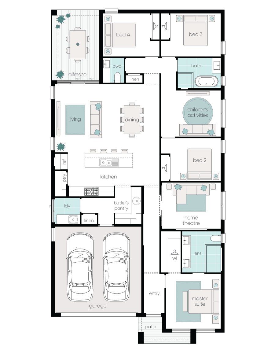 Complete by McDonald Jones at Appin Grove - Appin - Lot 257 Floorplan