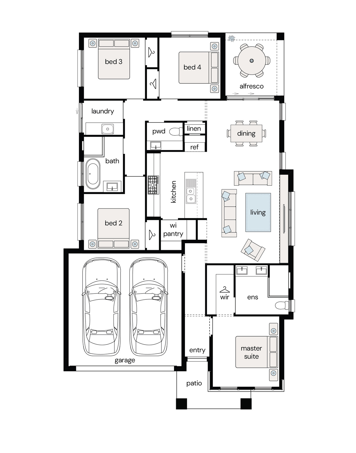Complete by McDonald Jones at Avery's Rise - Heddon Greta - Lot 711 Floorplan