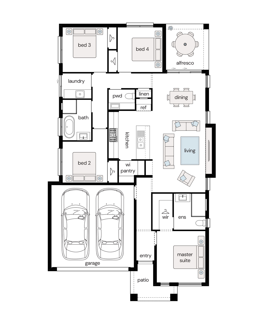 Complete by McDonald Jones at Avery's Rise - Heddon Greta - Lot 713 Floorplan